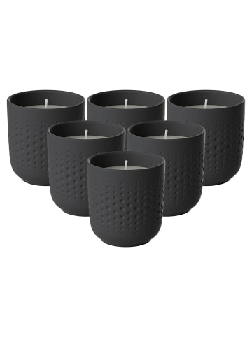 Villeroy & Boch 6er Set Duftkerzen Perle Adventure Manufacture Collier Noir schwarz in schwarz