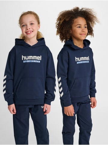 Hummel Kapuzenpullover Hmljr Logo Lebensstil Kinder in DRESS BLUES