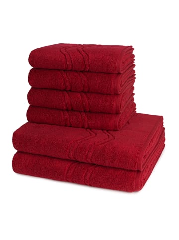 Ross 4 X Handtuch 2 X Duschtuch - im Set Cashmere feeling in Vino