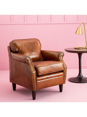 Signature Sessel KANSAS in Braun - (W) 73 x (H) 74 x (L) 75 cm
