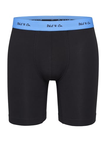 Phil & Co. Berlin  Retro Pants Jersey Long Boxer in all-black