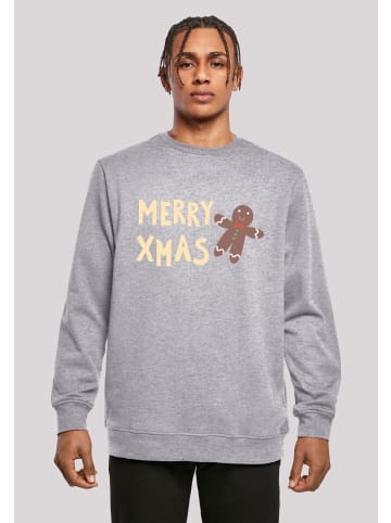 F4NT4STIC Sweatshirt Gingerbread Lebkuchen in grau meliert