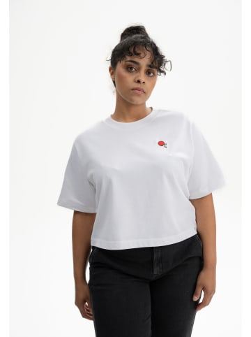 MELA Cropped T-Shirt schwer JOSHNA Stickerei