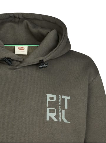 Petrol Industries Lässiger Hoodie mit Print Millplace in Schwarz