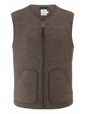 Hessnatur Hessnatur Walk Weste Regular aus reiner Bio-Merinowolle in vintage braun
