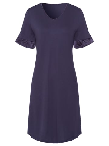 Hanro Nachthemd Claire in Blue stone