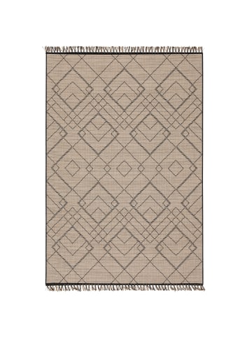 Pergamon Jute Natur Ethno Style Teppich Origin Rauten in Beige