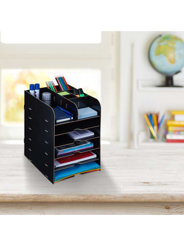 Schreibtisch Organizer in Schwarz