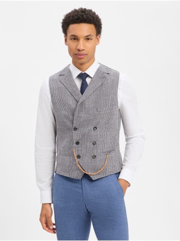 CG Anzugweste Mathew in blau grau - 0001