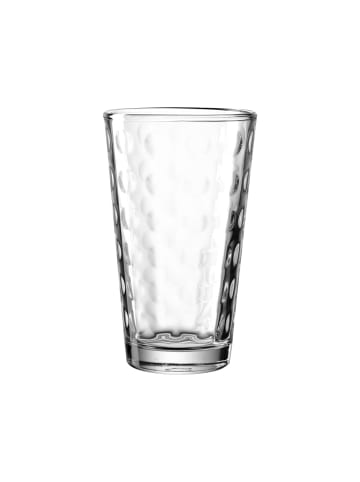 LEONARDO 4er Set Trinkgläser Optic 540 ml transparent in transparent