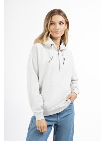 DreiMaster Vintage Damen Kapuzenpullover in Wollweiss Melange