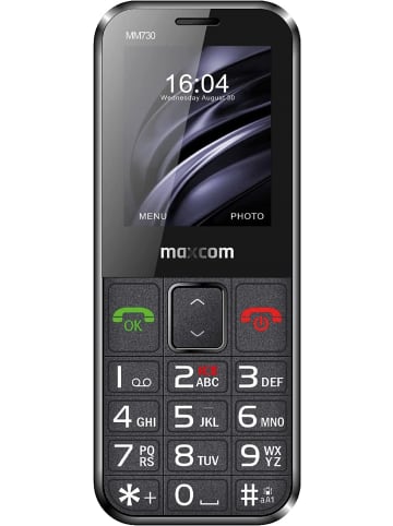 Maxcom MAXCOM MM 730 Handy 2G Bluetooth Taschenlampe SOS-Taste in Schwarz