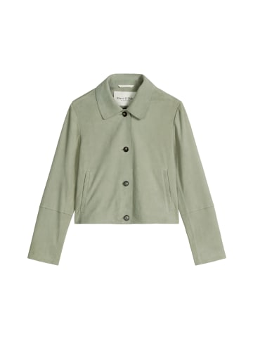 Marc O'Polo Velourslederjacke fitted in Fresh Sage