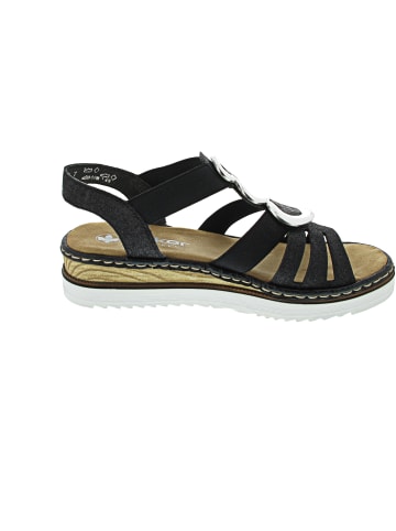 rieker Keilsandalette Schwarz