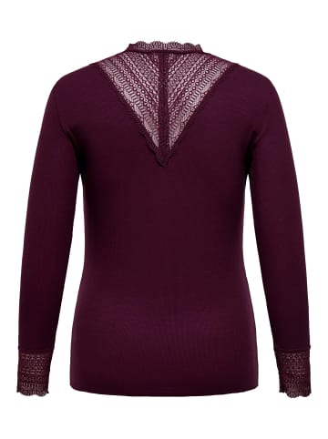 ONLY Carmakoma Bluse in Mauve Wine