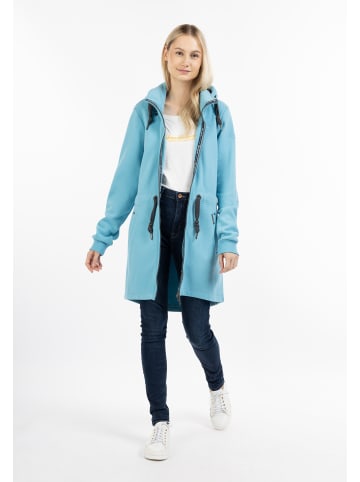 Schmuddelwedda Lange Sweatjacke in Eisblau