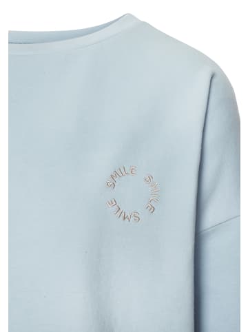 LASCANA Sweatshirt in hellblau-creme