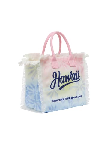IZIA Women Tote Bag in Pink Blue