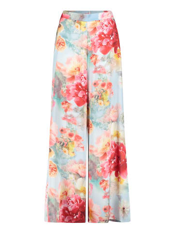 Vera Mont Marlene-Hose mit Blumenprint in Blue/Rosé