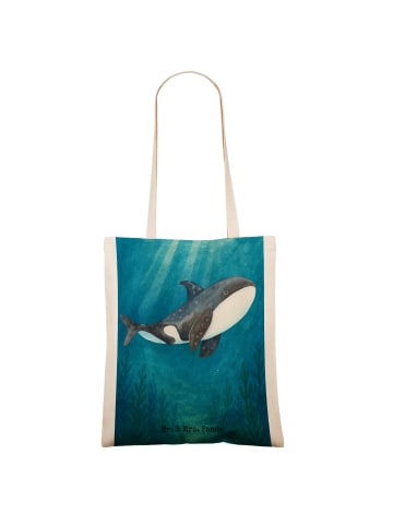Mr. & Mrs. Panda Tragetasche Orca Design ohne Spruch in Weiß