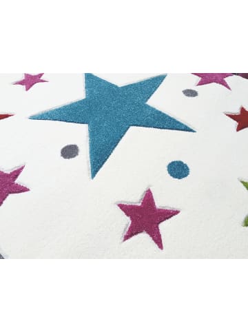 Happy Rugs Kinderteppich STARS in Creme/Multi