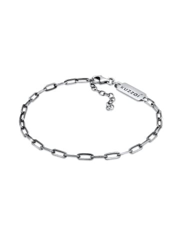 KUZZOI Armband 925 Sterling Silber in Schwarz