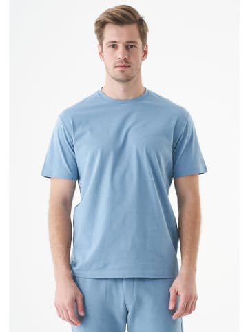 Organication T-Shirt "TILLO" in Stahlblau