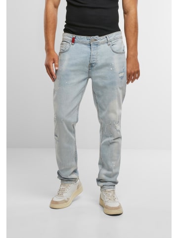 2Y Premium 2Y Premium CARLOS DESTROYED SLIM FIT JEANS in iceblue