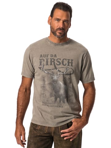 JP1880 Kurzarm T-Shirt in aschgrau