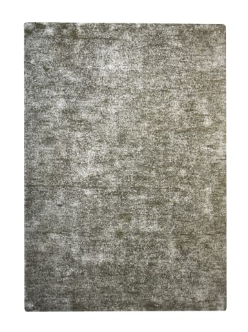 Kayoom Kurzflor Teppich Etna 110 in silber - oliv - rechteckig