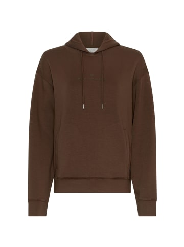 MOSS COPENHAGEN MSCHIma Q Icon Logo Hood Sweatshirt in Slate Black