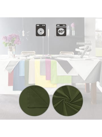 REDBEST Baumwolle Serviette 6er-Pack Seattle in dunkelgrün