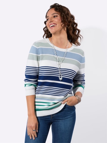 WITT WEIDEN Ringel-Pullover in kalkmint-jeansblau-geringelt