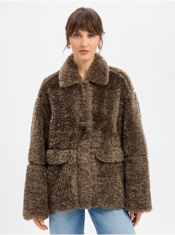 edited Kunstfelljacke Amia in schlamm - 0001