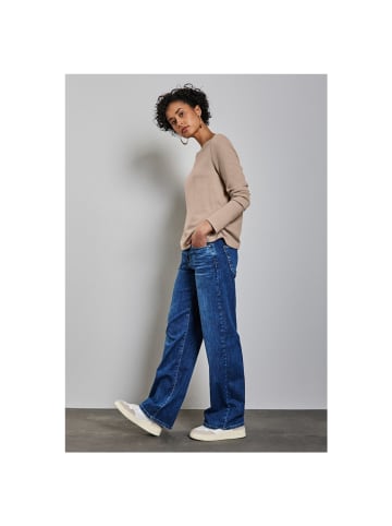 Street One Langarmshirt in honey sand mel.