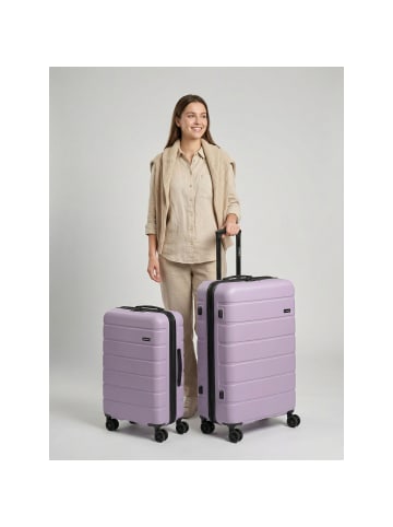 Saxoline Miami 4-Rollen Kofferset S + L mit Dehnfalte in lilac