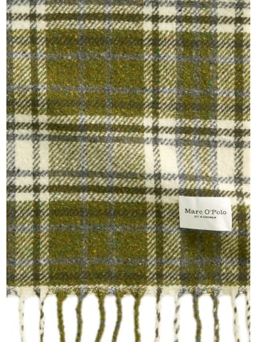 Marc O'Polo Tweed-Schal in Medium Green