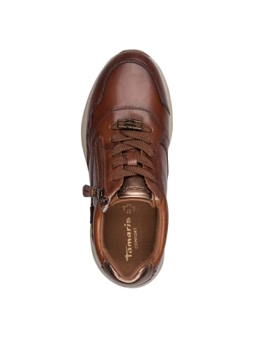 Tamaris WIDE FIT Sneaker in COGNAC NAPPA