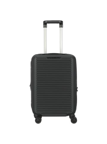Mandarina Duck Tank Case - 4-Rollen-Trolley 55 cm erw. (china blue) in schwarz