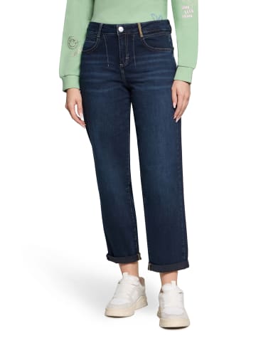 CARTOON Used Look-Jeans mit Waschung in Dunkelblau