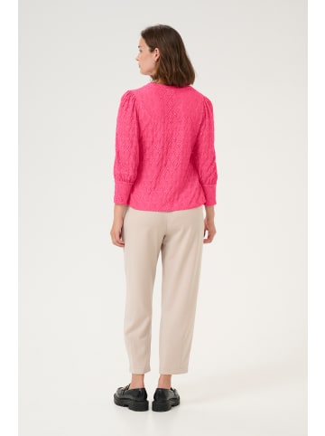 Kaffe Langarm-Bluse KAtio in Raspberry