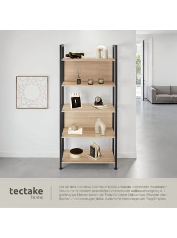 tectake Standregal, inklusive Kippschutz, 62 x 24 x 165,5 cm