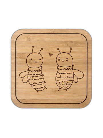 Mr. & Mrs. Panda Tischuntersetzer Biene Verliebt ohne Spruch in Transparent