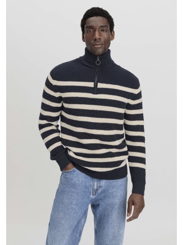 Hessnatur Slub Troyer Streifen Regular in marine