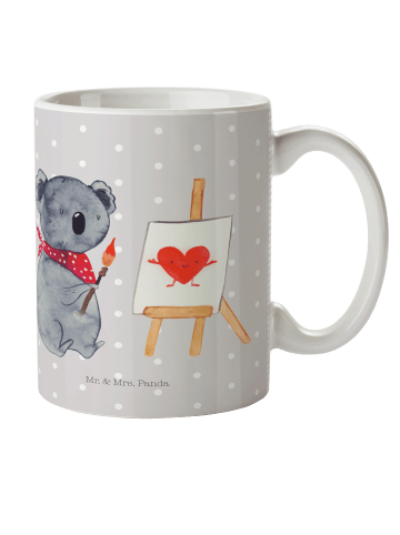 Mr. & Mrs. Panda Kindertasse Koala Künstler ohne Spruch in Grau Pastell