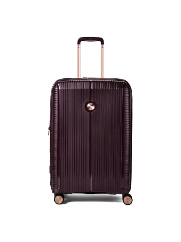 Polestream Paris 4 Rollen Trolley 69 cm mit Dehnfalte in amethyst metallic