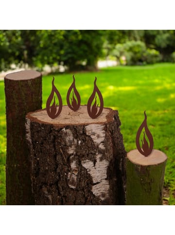 UNUS Gartenstecker Roststecker in Braun