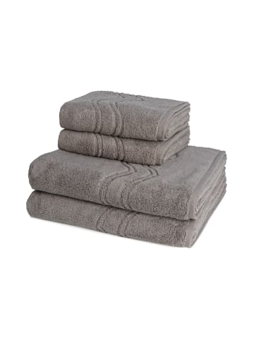 Ross 2 X Handtuch 2 X Duschtuch - im Set Cashmere feeling in Flanell