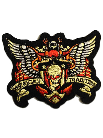Catch the Patch Mexican Tradition! BikerApplikation Bügelbild inSchwarz