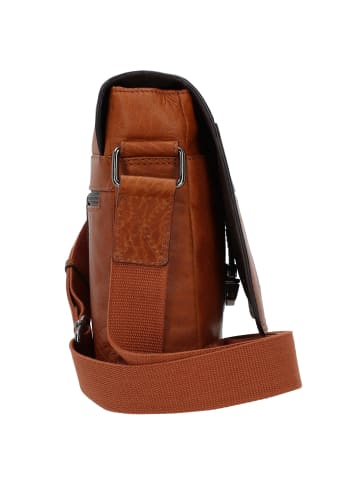 Strellson Hyde Park Jeremy Umhängetasche Leder 21 cm cognac